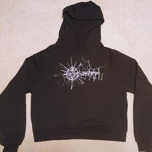 Vicinity Web Logo Mens‎ Hoodie Sweater Black Size Large